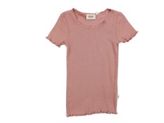 Wheat t-shirt rib lace rose dawn